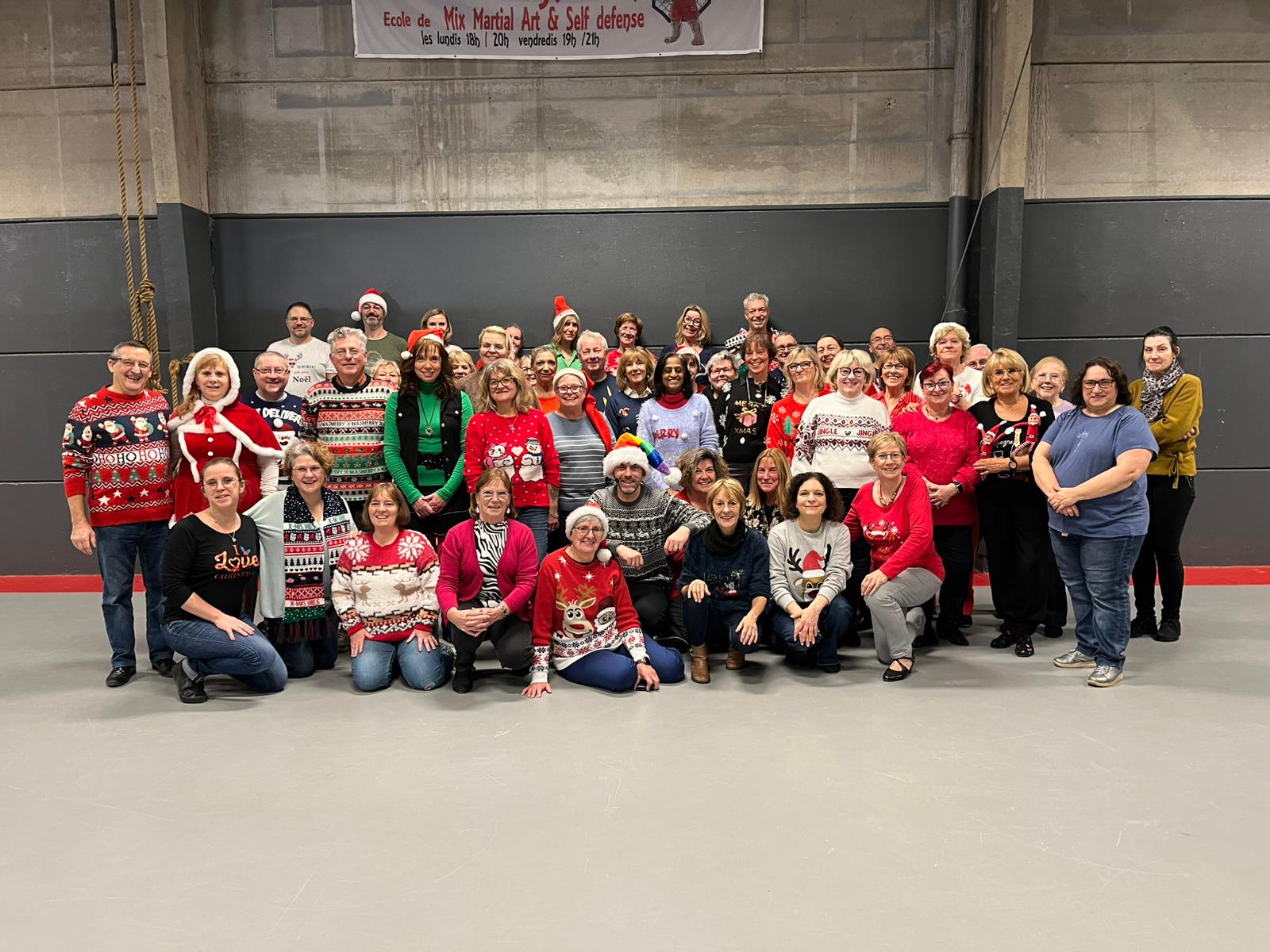 Photo de Noël du groupe de Danse de ligne